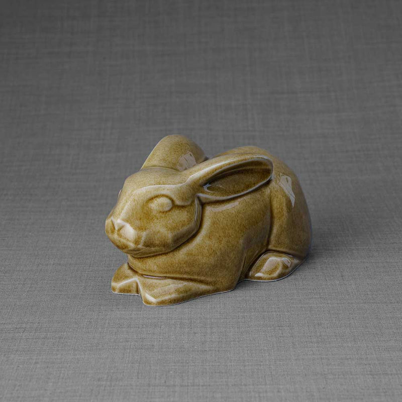 Rabbit Urn For Ashes Dark Sand Front Left