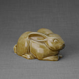 Rabbit Urn For Ashes Dark Sand Front Right