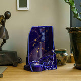 zodiac star sign adult cremation urn for ashes range aquarius on desk in home