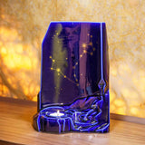 zodiac star sign adult cremation urn for ashes range aquarius pisces on shelf