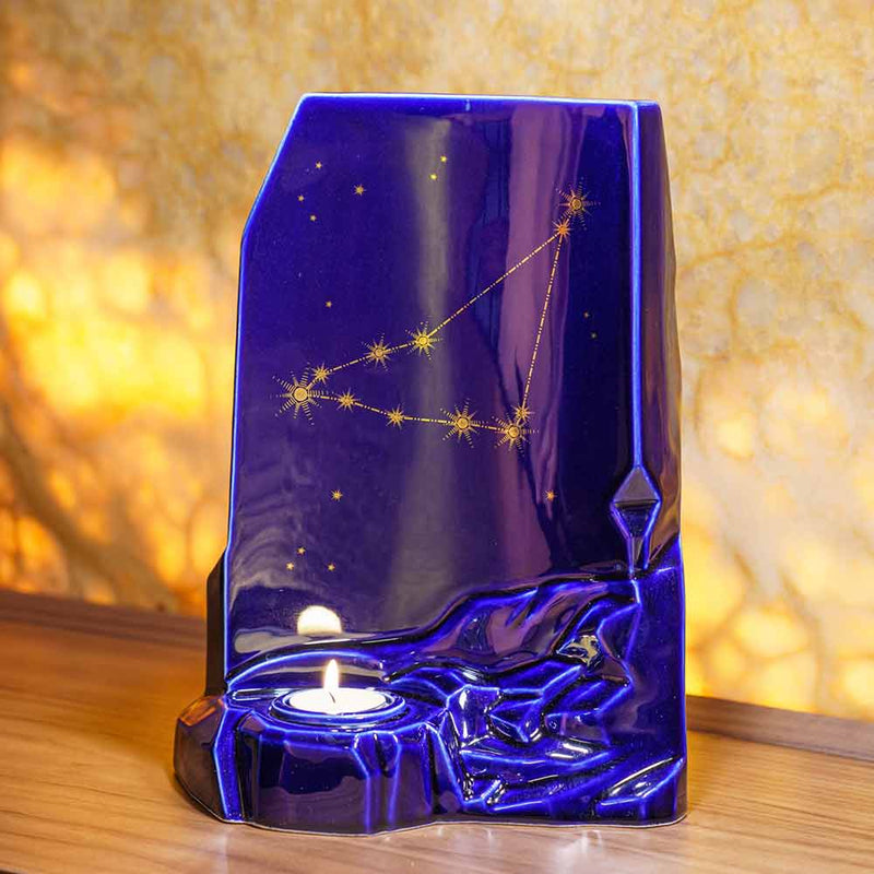 zodiac star sign adult cremation urn for ashes range capricorn on cupboard